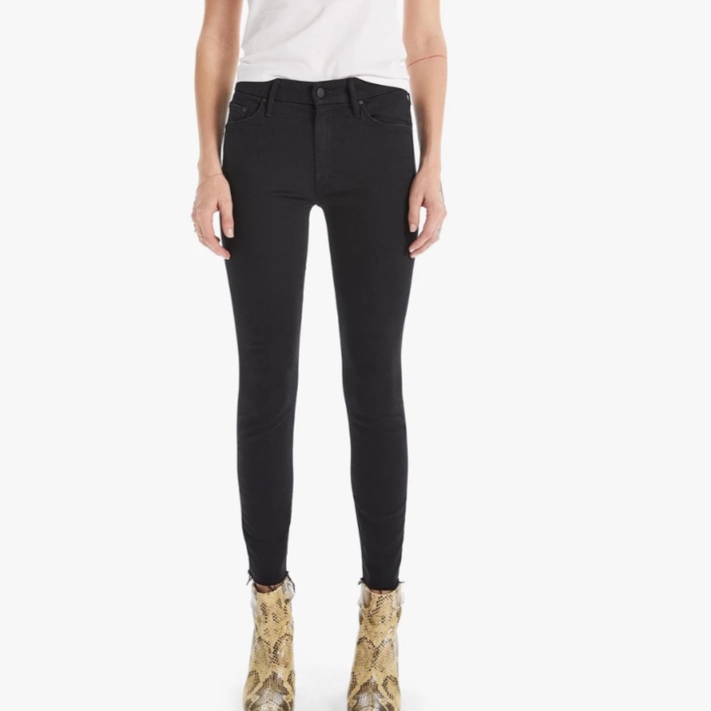 Mother denim “the looker ankle fray”